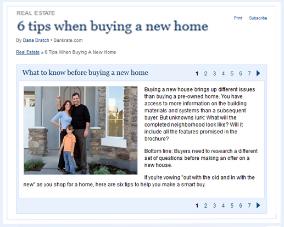 Tips to buying a new home
